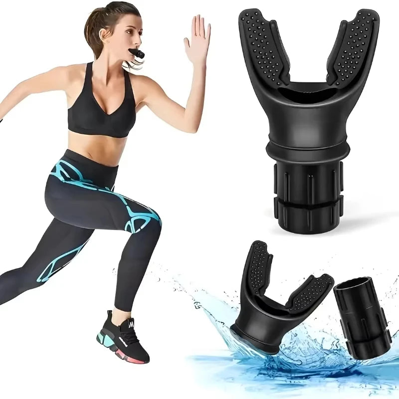 1Pc Portable Lung Capacity Trainer - Adjustable Resistance Breathing Exercise Device for Abdominal & Fitness Training
