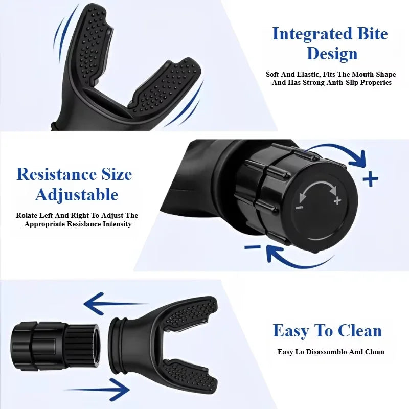 1Pc Portable Lung Capacity Trainer - Adjustable Resistance Breathing Exercise Device for Abdominal & Fitness Training