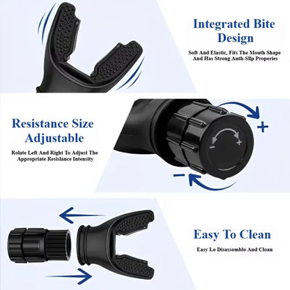 1Pc Portable Lung Capacity Trainer - Adjustable Resistance Breathing Exercise Device for Abdominal & Fitness Training