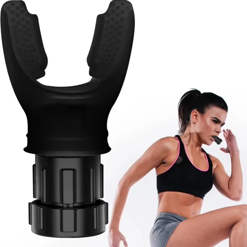 1Pc Portable Lung Capacity Trainer - Adjustable Resistance Breathing Exercise Device for Abdominal & Fitness Training