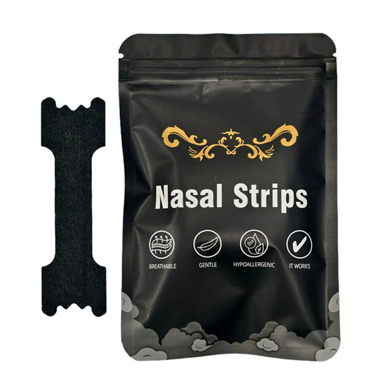 30/60/90PCS Enhanced Adhesion Sports Nasal Strips Breathable Comfortable Design Sleep Aid Non-Invasive anti Snoring Nose Patch